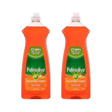 2 x Palmolive Crisp Cucumber & Melon Dishwashing Liquid 750mL